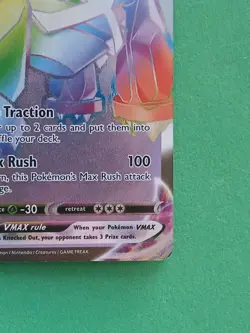 Pokemon Sword & Shield Chilling Reign Metagross vmax 208/198 Rainbow Secret Rare - Image 4