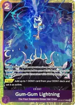One Piece Gum-Gum Lightning OP09-077 Best Selection Vol 4 - Image 1