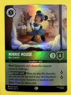 Lorcana ~ Minnie Mouse - Mrs. Cratchit 213/204 Epic ~ Winterspell ~ Foil - Image 1