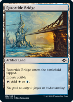4 x Razortide Bridge - Modern Horizons 2 - Light Play - MTG - Image 1