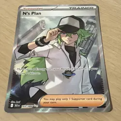 N's Plan 163/086 Sv: Black Bolt Holo M/NM Pokemon TCG - Image 1