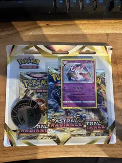 Pokemon - Astral Radiance - 3 Pack Blister - Sylveon Variant - New and Sealed - Image 1