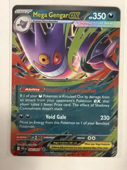 Pokemon TCG Mega Gengar ex Double Rare ME02: Phantasmal Flames 056/094 NM - Image 1