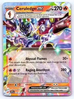 Ceruledge ex 036/191 Double Rare Surging Sparks Pokemon Near Mint - Image 1