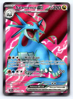 Salamence ex 177/159 Ultra Rare Journey Together Pokemon Near Mint - Image 1
