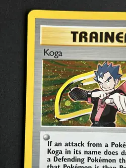 Pokemon TCG Koga 19/132 Gym Challenge Trainer Holo LP - Image 4