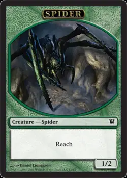 4 x Spider Token - Innistrad - Light Play - MTG - Image 1