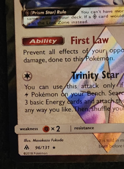 2018 Pokemon Forbidden Light Arceus Prism Star Prism Rare #96/131 EX-NM - Image 5