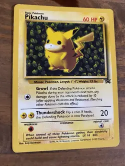 Pokemon TCG Pikachu Wizards Black Star Promos Regular Rare - Image 2