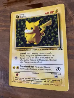 Pokemon TCG Pikachu Wizards Black Star Promos Regular Rare - Image 4