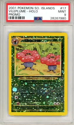 2001 Pokemon Southern Islands Promo Vileplume #17 Holo Promo PSA 9 MINT - Image 1