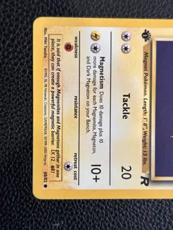 Pokemon TCG Team Rocket Unlimited Magnemite 60/8 Common WOTC Regular - Image 3