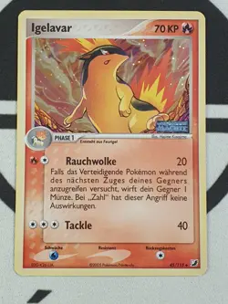Pokemon Karte Igelavar 45/115 Ex Verborgene Machte Stamp Reverse Holo Deutsch - Image 2