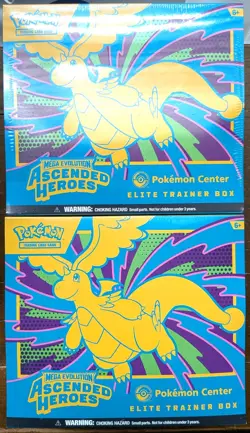 2x Lot Ascended Heroes Pokemon Center ETB PC TCG Factory Sealed IN HAND NEW - Image 1