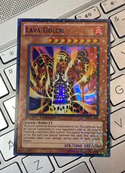 Yugioh Lava Golem DT03-EN006 Duel Terminal near mint condition card - Image 1
