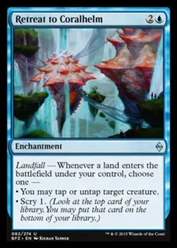 4 x Retreat to Coralhelm - Battle For Zendikar - Light Play - MTG - Image 1