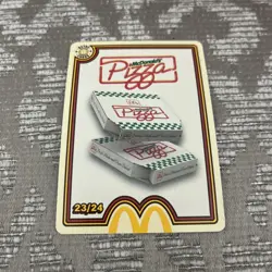 Mcdonalds Cards Pizza Card 23/24 Unredeemed - Image 1