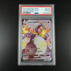 PSA 10 Charizard Vmax SV107/SV122 Pokemon Shining Fates Holo Graded Card - Image 1