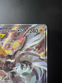 Pokemon TCG Pikachu & Zekrom GX Black Star Promo Card SM168 MINT - Image 3