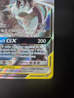 Pokemon TCG Pikachu & Zekrom GX Black Star Promo Card SM168 MINT - Image 4