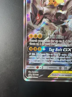 Pokemon TCG Pikachu & Zekrom GX Black Star Promo Card SM168 MINT - Image 5