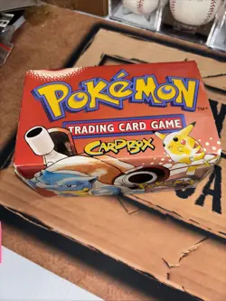 Pokemon TCG WOTC 1999 Base Set Card Box EMPTY Vintage RARE Blastoise Art - Image 1