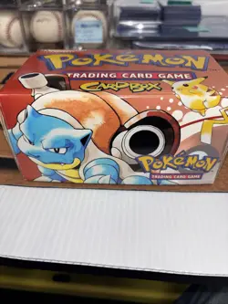 Pokemon TCG WOTC 1999 Base Set Card Box EMPTY Vintage RARE Blastoise Art - Image 2