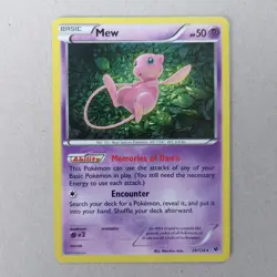 Mew 29/124 Fates Collide Holo Rare Pokemon Card - Image 1