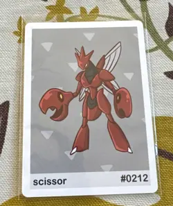 Scissor (Scizor) card #0212- Gen 2 Pookiemoot Fan Art - Pokemon - Image 1
