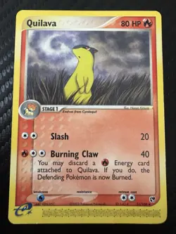 Pokemon Quilava Sandstorm 51/100 Uncommon Stage 1 80 HP Regular Card 2003 - Image 1