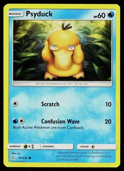 Pokemon Card Cosmic Eclipse Psyduck 40/236 Common - Image 1