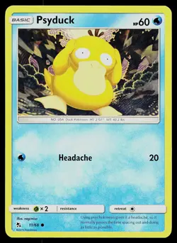 Pokemon Card Hidden Fates Psyduck 11/68 Common - Image 1