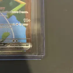 Pokemon Spidops ex & Iron Leaves ex double gold star Cards English 2023 Lot - Image 5