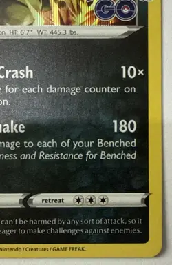 043/078 Tyranitar : Rare Holo Card : Pokemon GO Trading Card Game TCG Foil 78 - Image 3