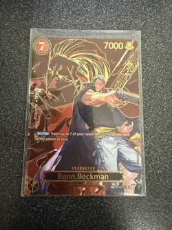 Bandai One Piece CCG Benn.Beckman OP09-009 SR SP Card 7000 Power - Image 1