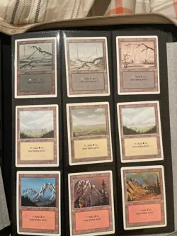 MTG 3rd edition - ALL BASIC Lands - LP excellent condition - Image 1