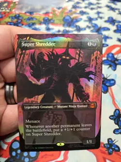 Super Shredder (Borderless) Teenage Mutant Ninja Turtles Foil #0217 MTG - Image 1