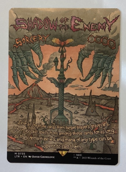 Shadow of the Enemy (Borderless Poster) [LTR - 735] - NM [Normal] TCG MTG - Image 1