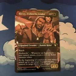 Magic: The Gathering Barret, Avalanche Leader (track foil Chocobo) - Image 1