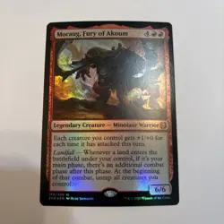 Moraug, Fury of Akoum Foil NM MTG Zendikar Rising ZNR 150 / 280 English Landfall - Image 1