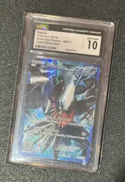 CGC 10 GEM MINT Darkrai (Team Plasma) BW73 Black & White Holo Black Star Promo - Image 1