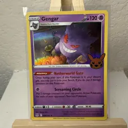 Gengar 66/196 Lost Origins Trick or Trade Holo Pokemon TCG - Image 1