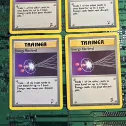 Energy Retrieval 110/130 Base Set 2 Trainer Pokemon Card WOTC Vintage 4 - Image 3