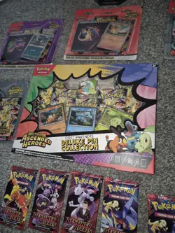 Pokemon Ascended Heroes Bundle Containing 3 Blisters + Pin Collection & More - Image 4