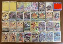 Pokemon TCG Full Art GX/V Trainer Lot 31 Cards Pikachu Charizard Hidden Fates - Image 1