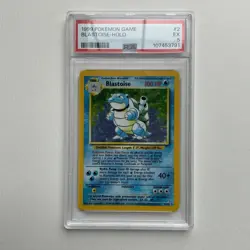 PSA 5 - 1999 Pokemon Base Blastoise Holo 002/102 - Image 1