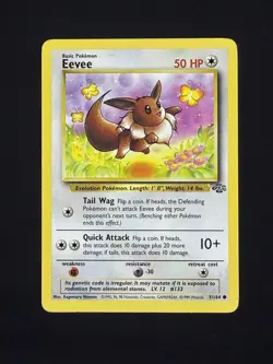 Eevee 51/64 Common Jungle Pokemon LP - Image 1
