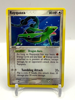 Rayquaza 22/107 EX Deoxys Non Holo Pokemon 2005 - Image 1