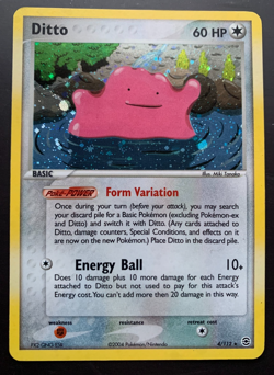 Pokemon TCG Ditto 4/112 FireRed & LeafGreen Holo 2004 LP - Image 1
