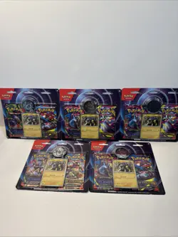 (Lot of 5) Pokemon TCG Mega Evolution + Phantasmal Flames Raikou 2-pack Blister - Image 1